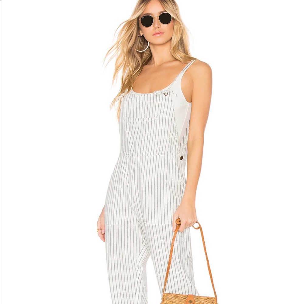 Overall Feeling Good Jumpsuit in Casa Blanca